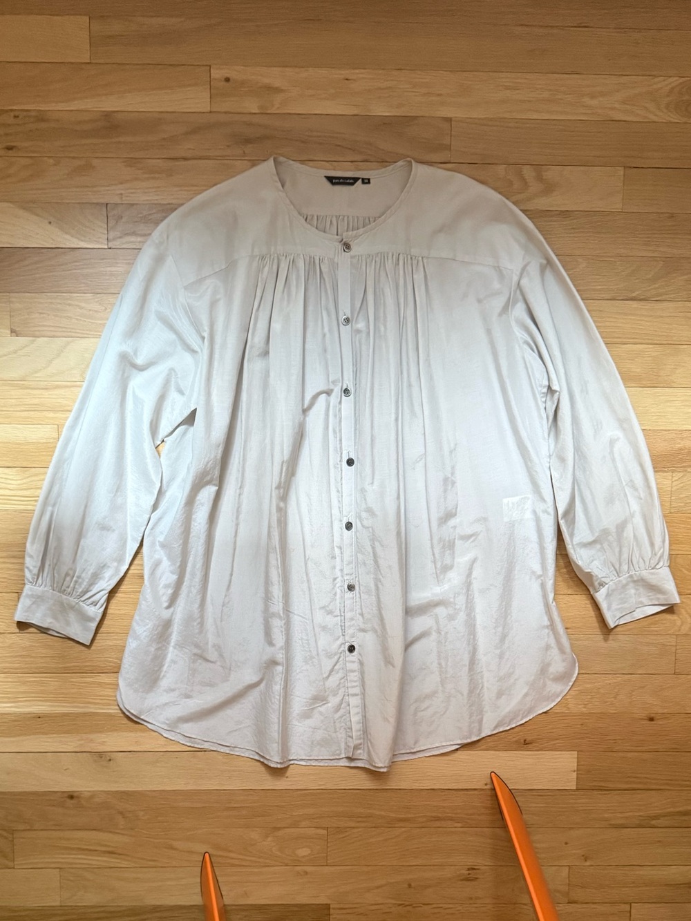 Pas de Calais Button-Front Flowy Blouse